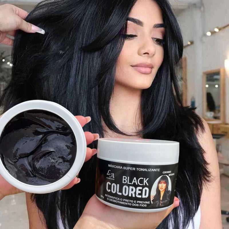 Tonalizante Preto Intenso Black Colored Sem Amônia 100% Natural 300g