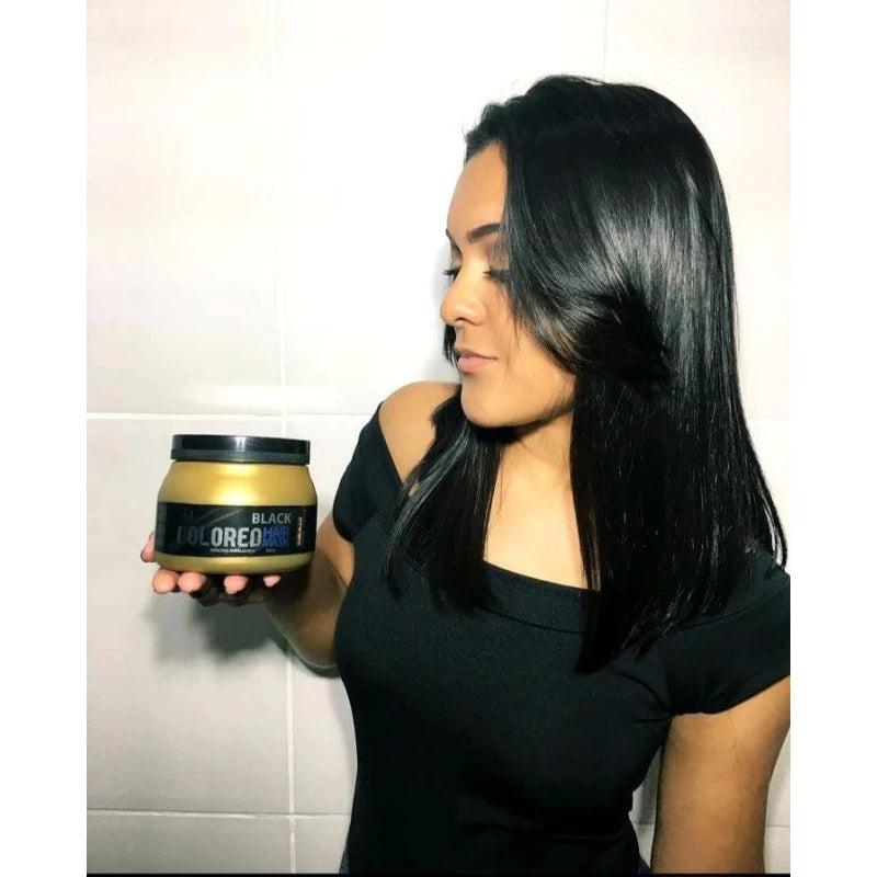 Tonalizante Preto Intenso Black Colored Sem Amônia 100% Natural 300g